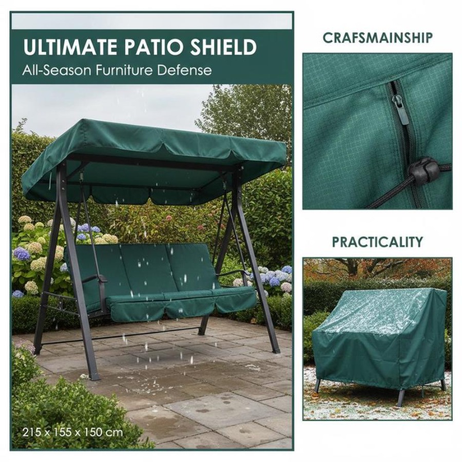 Patio 3 Seater Swing Chair Ben - Outdoor Furniture Protector avis et prix