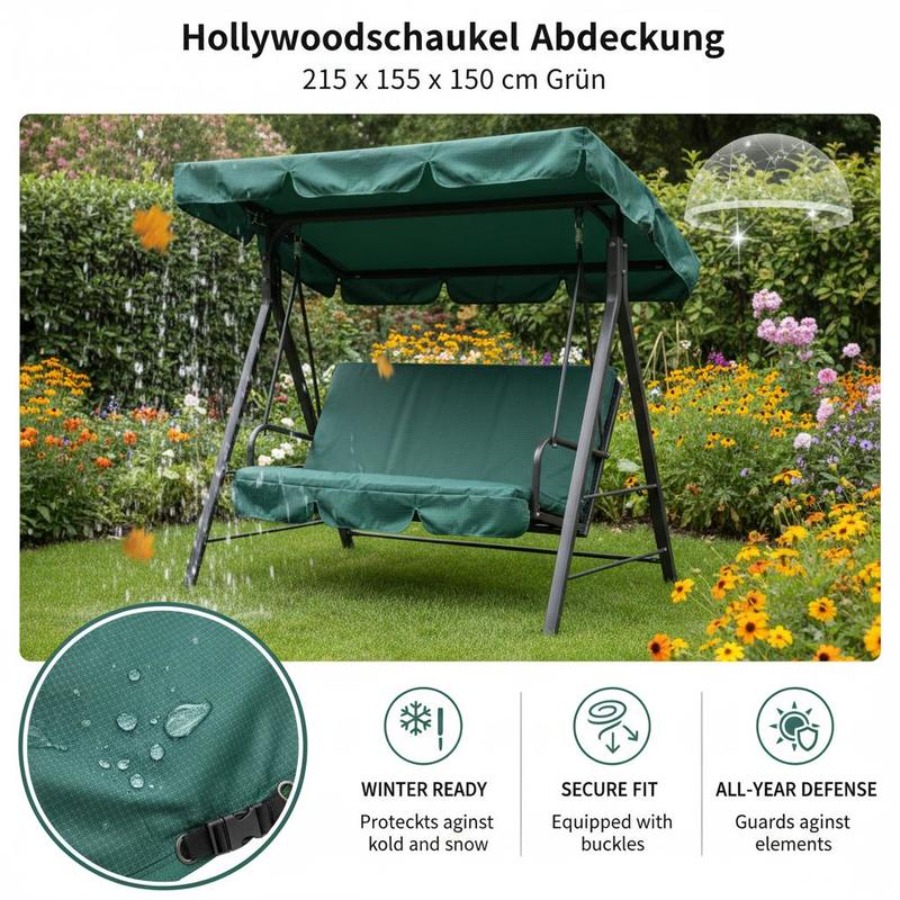 Patio 3 Seater Swing Chair Ben - Outdoor Furniture Protector avis et prix