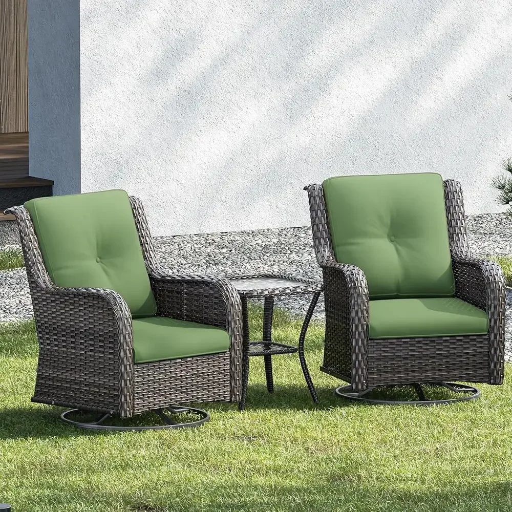 Luxury 3-Piece Wicker Patio Fu - Outdoor Furniture Luxury avis et prix