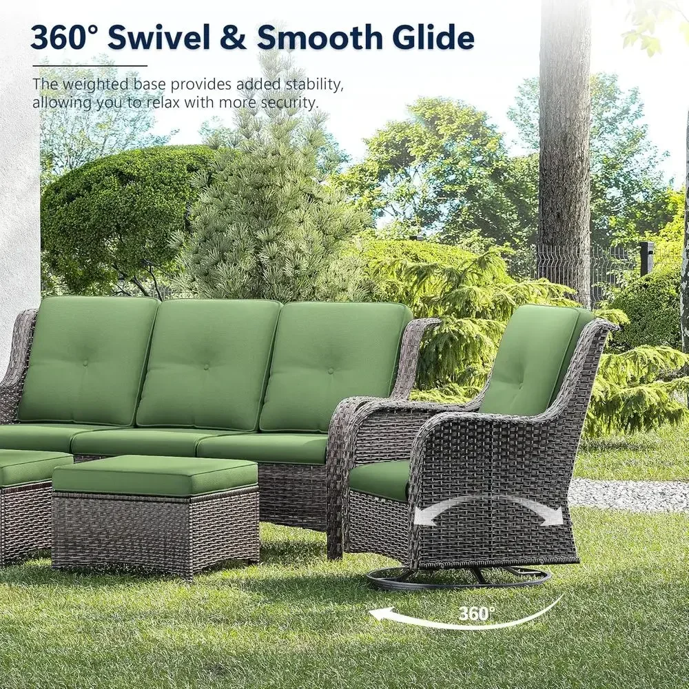 Luxury 3-Piece Wicker Patio Fu - Outdoor Furniture Luxury avis et prix