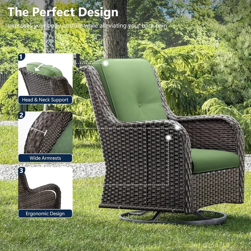 Luxury 3-Piece Wicker Patio Fu - Outdoor Furniture Luxury avis et prix