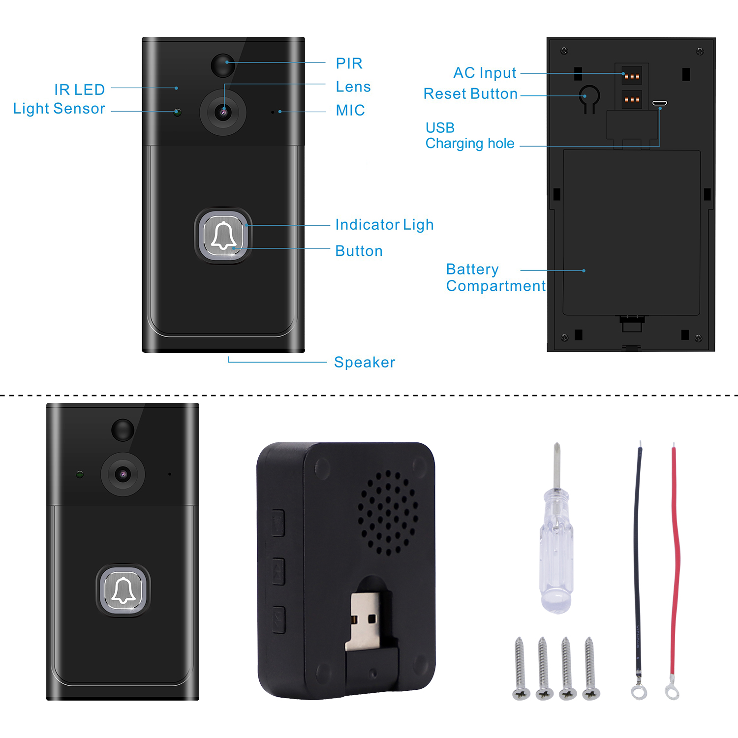 2MP 1080P Tuya  APP  Wireless  - Outdoor Furniture Glider avis et prix