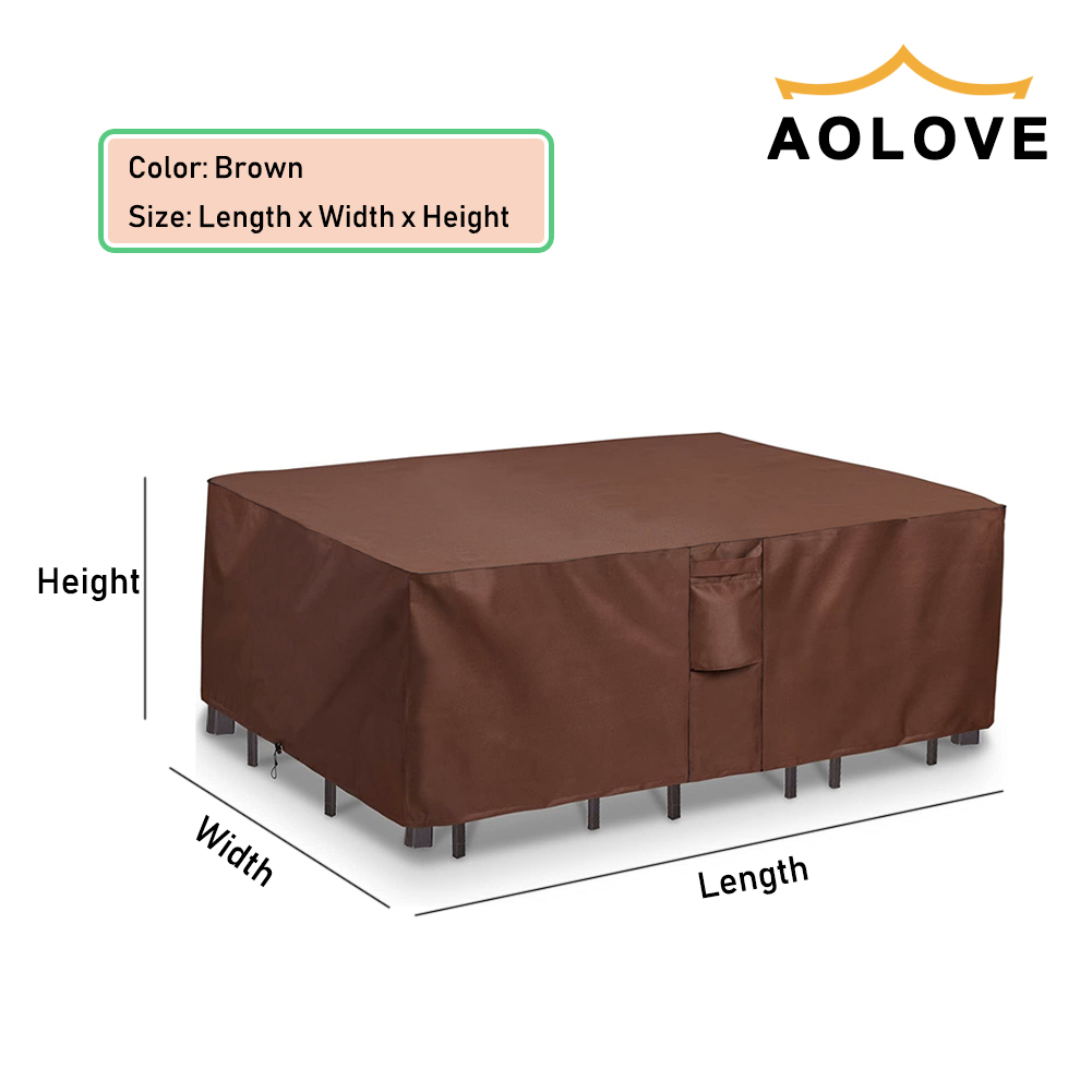 Brown 420D HEAVY DUTY Outdoor  - Outdoor Furniture Heavy avis et prix
