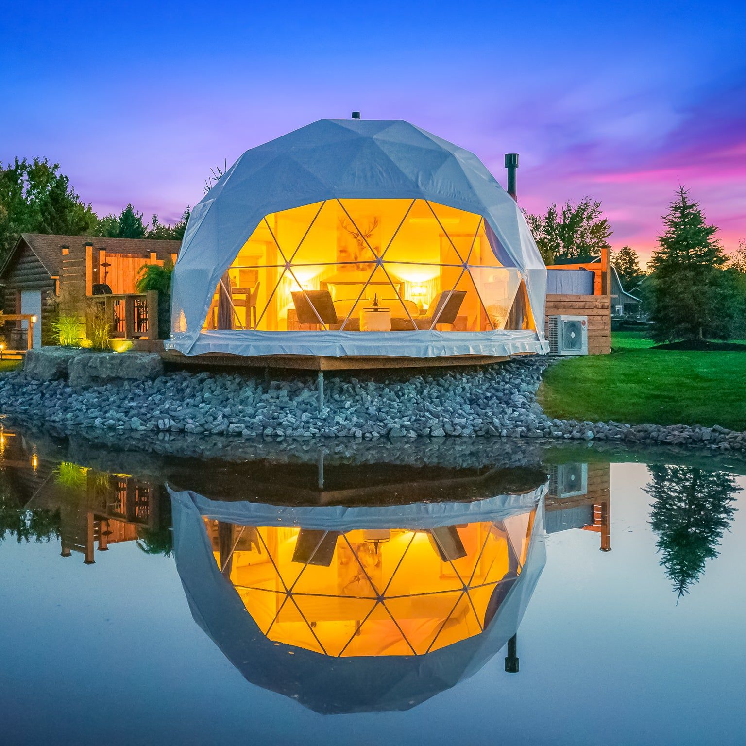 Geodesic Dome Manor greenhouse - Outdoor Furniture Luxury avis et prix