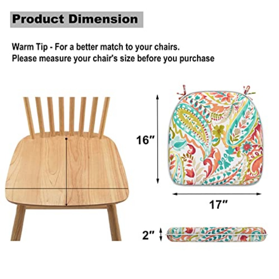 Set of 4 Outdoor Chair Cushion - Outdoor Furniture Cushion avis et prix