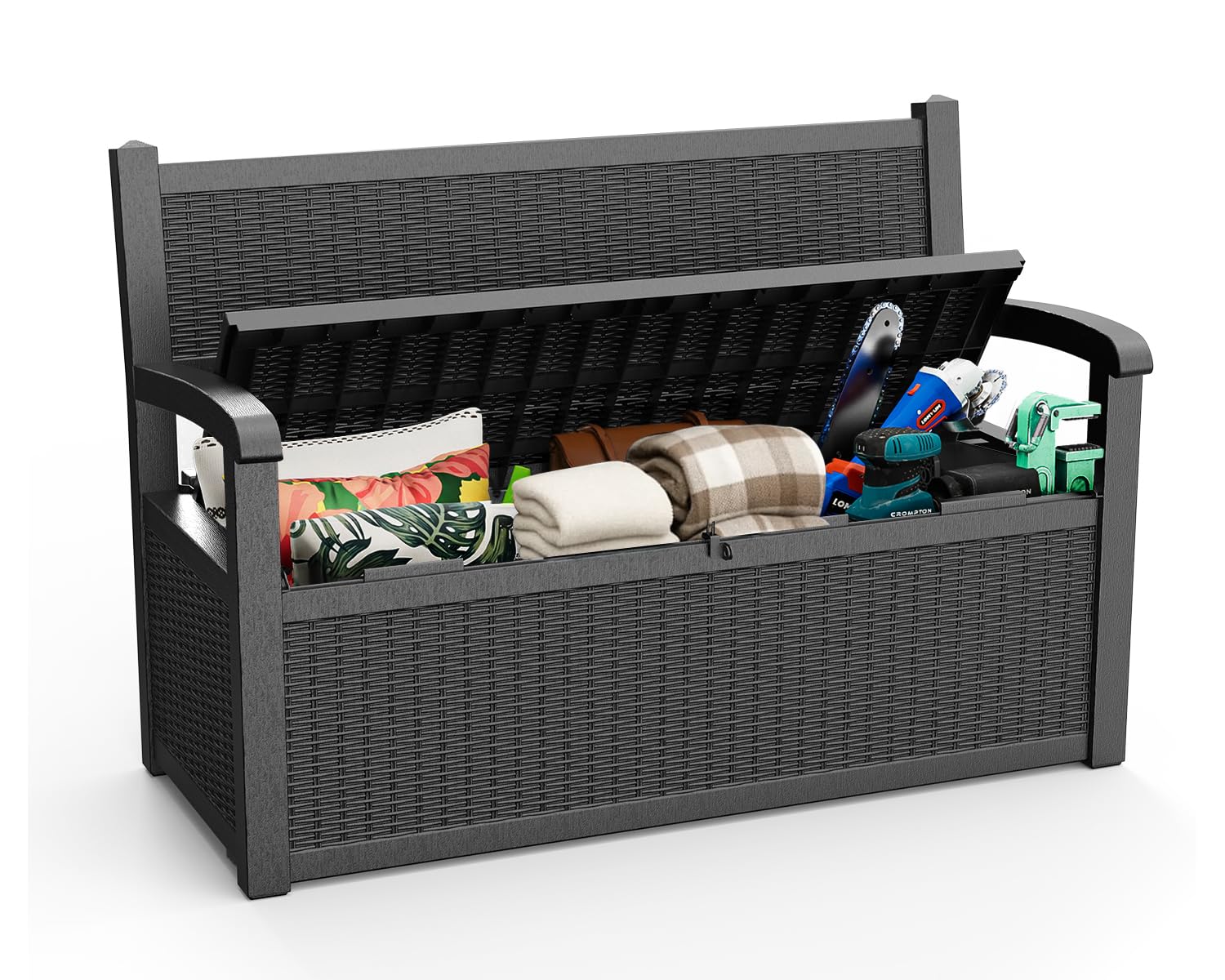 80 Gallon Outdoor Storage Benc - Outdoor Furniture Cushion avis et prix