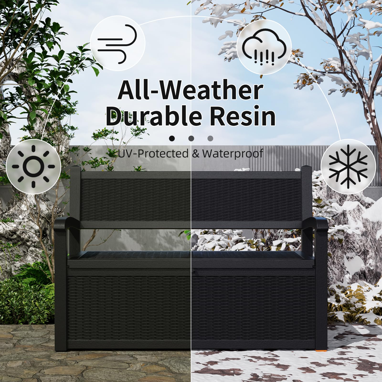 80 Gallon Outdoor Storage Benc - Outdoor Furniture Cushion avis et prix