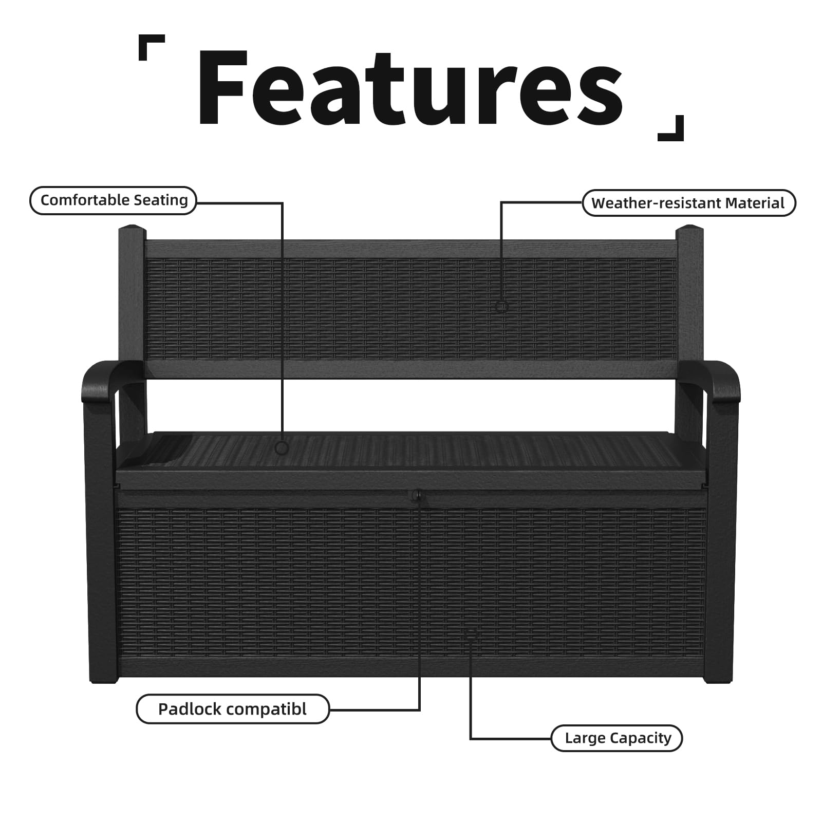 80 Gallon Outdoor Storage Benc - Outdoor Furniture Cushion avis et prix