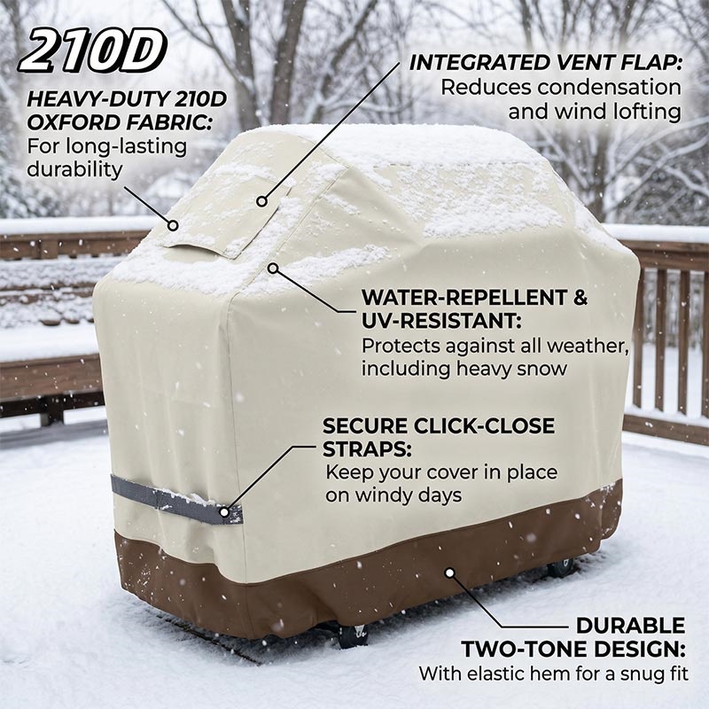 210D BBQ Beige Barbecue Grill  - Outdoor Furniture Protector avis et prix