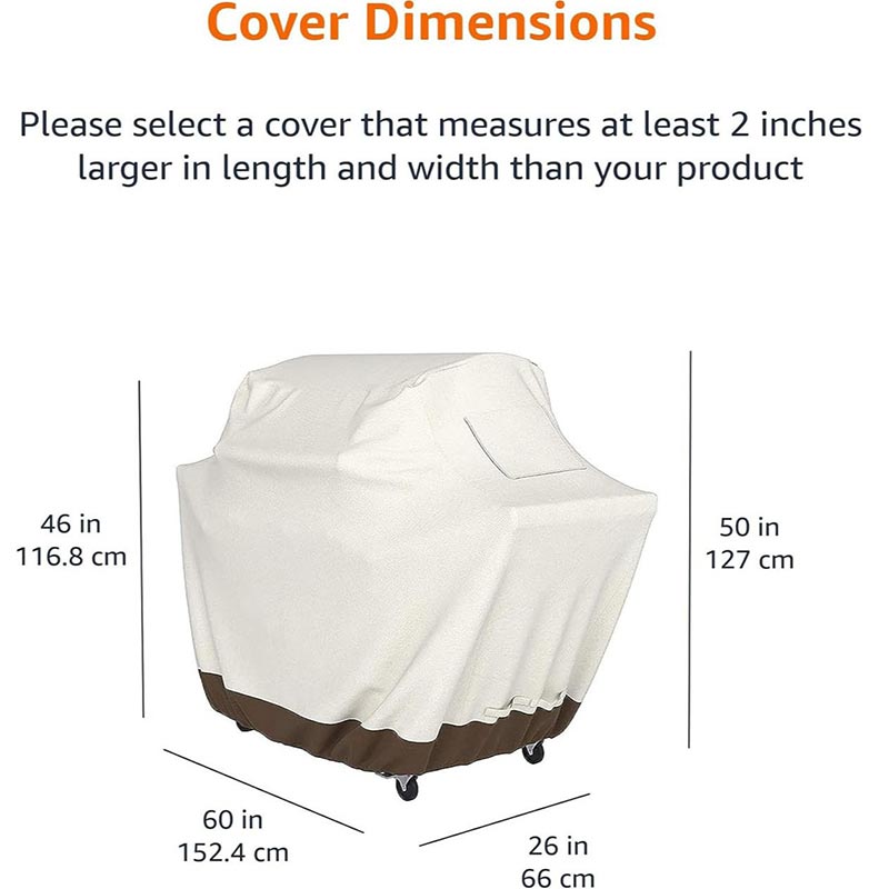 210D BBQ Beige Barbecue Grill  - Outdoor Furniture Protector avis et prix