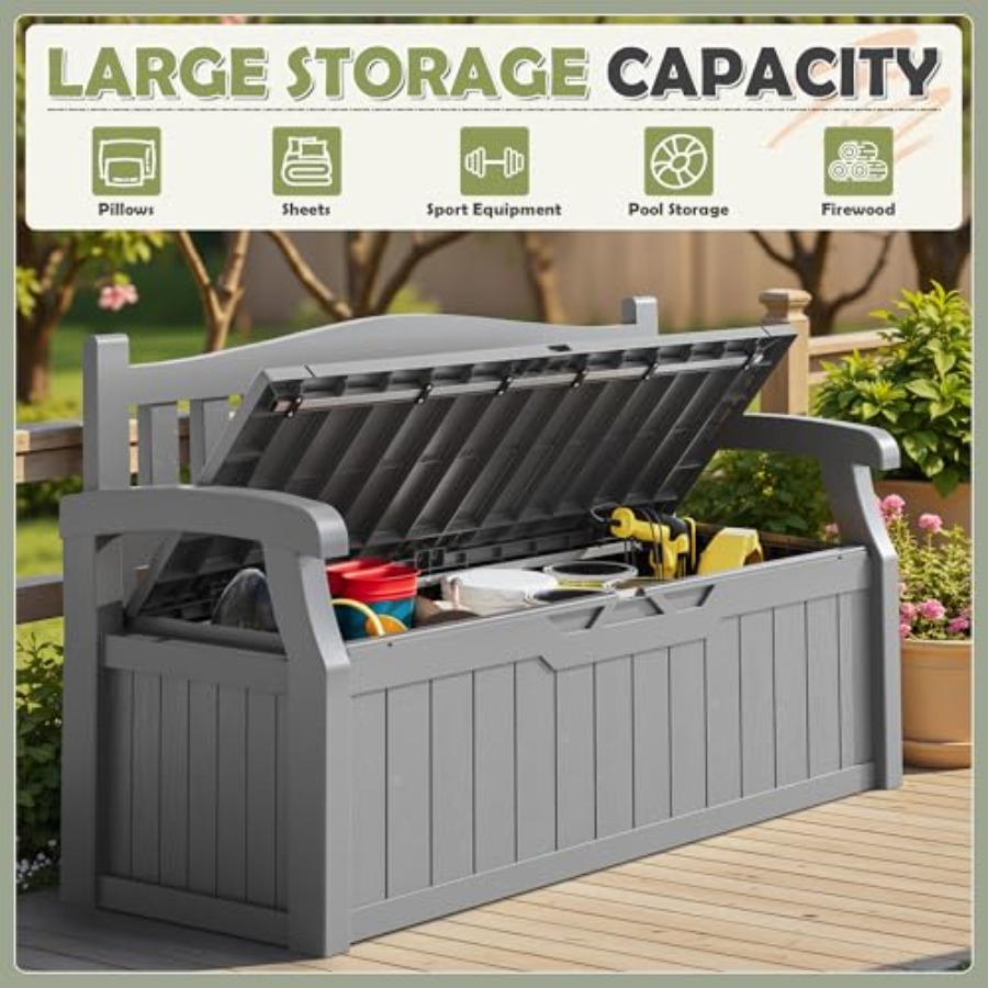 75 Gallon Outdoor Storage Benc - Outdoor Furniture Cushion avis et prix