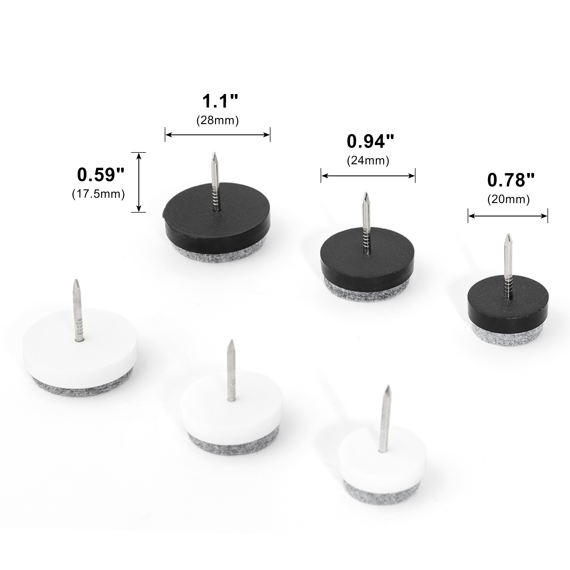 20PCS Furniture Feet Felt Pads - Outdoor Furniture Glider avis et prix