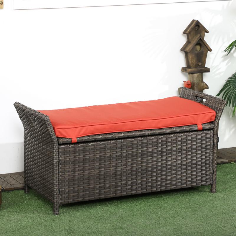29 Gallon Patio Wicker Storage - Outdoor Furniture Cushion avis et prix