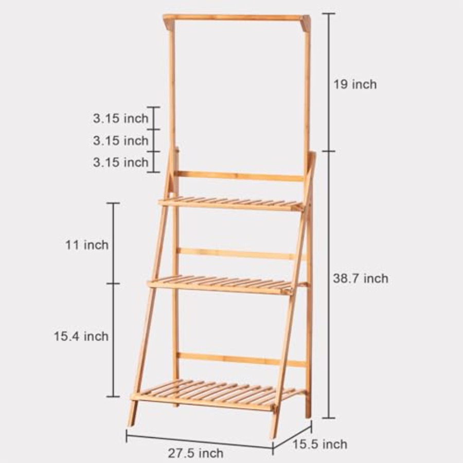 Bamboo 3-Tier Hanging Plant St - Outdoor Furniture Luxury avis et prix