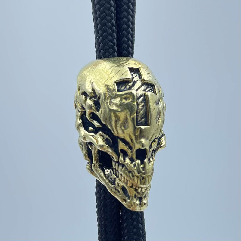 Brass Cross Skull Head Knife B - Outdoor Furniture Diy avis et prix