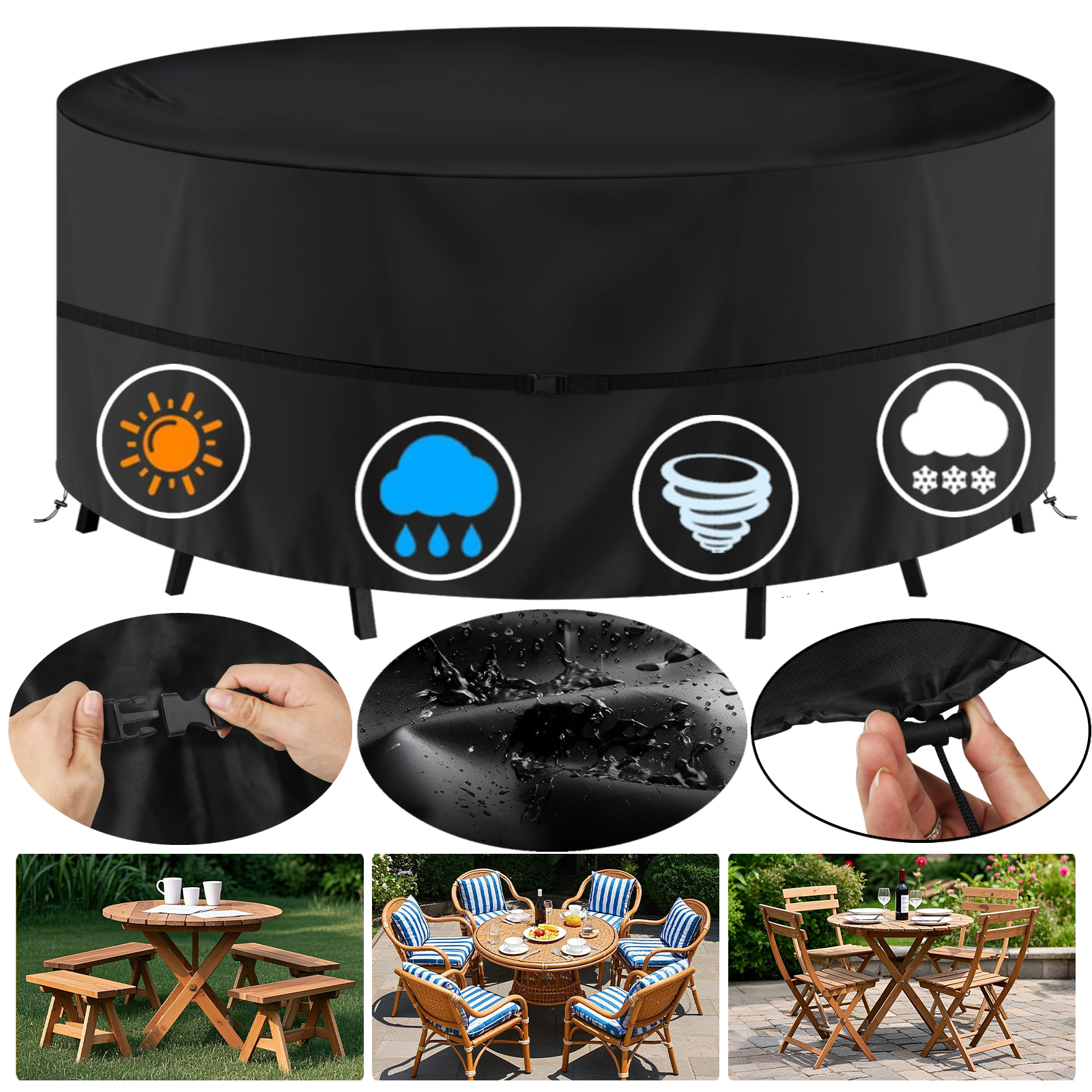 Round Waterproof Garden Furnit - Outdoor Furniture Paint avis et prix