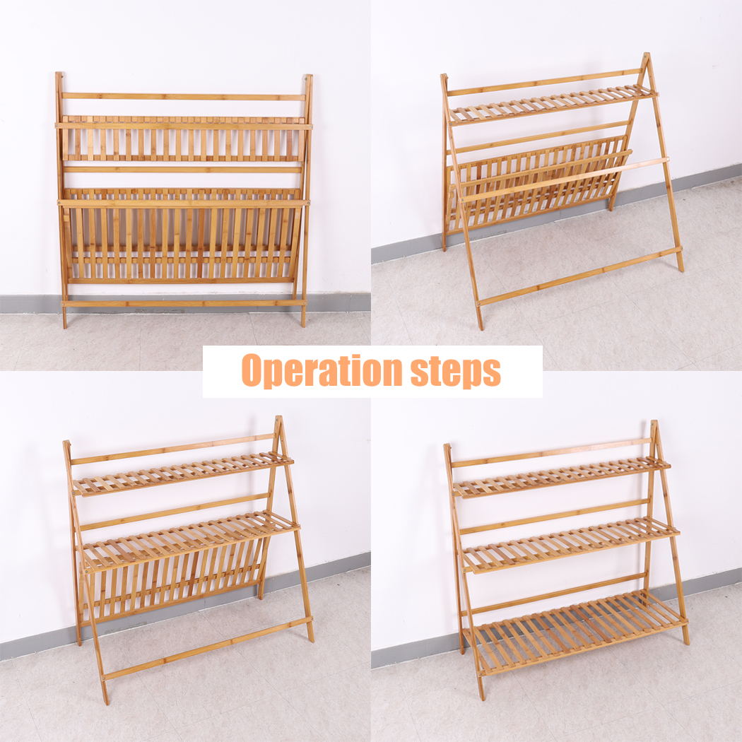 3 TiersBamboo Ladder Plant Sta - Outdoor Furniture Luxury avis et prix