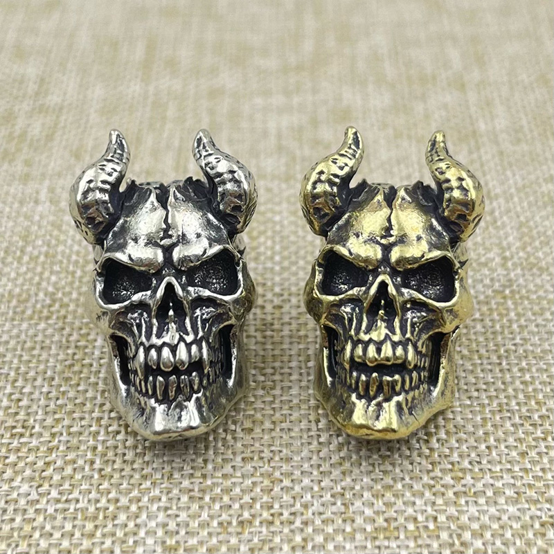 Brass Horned Skull Head Knife  - Outdoor Furniture Diy avis et prix