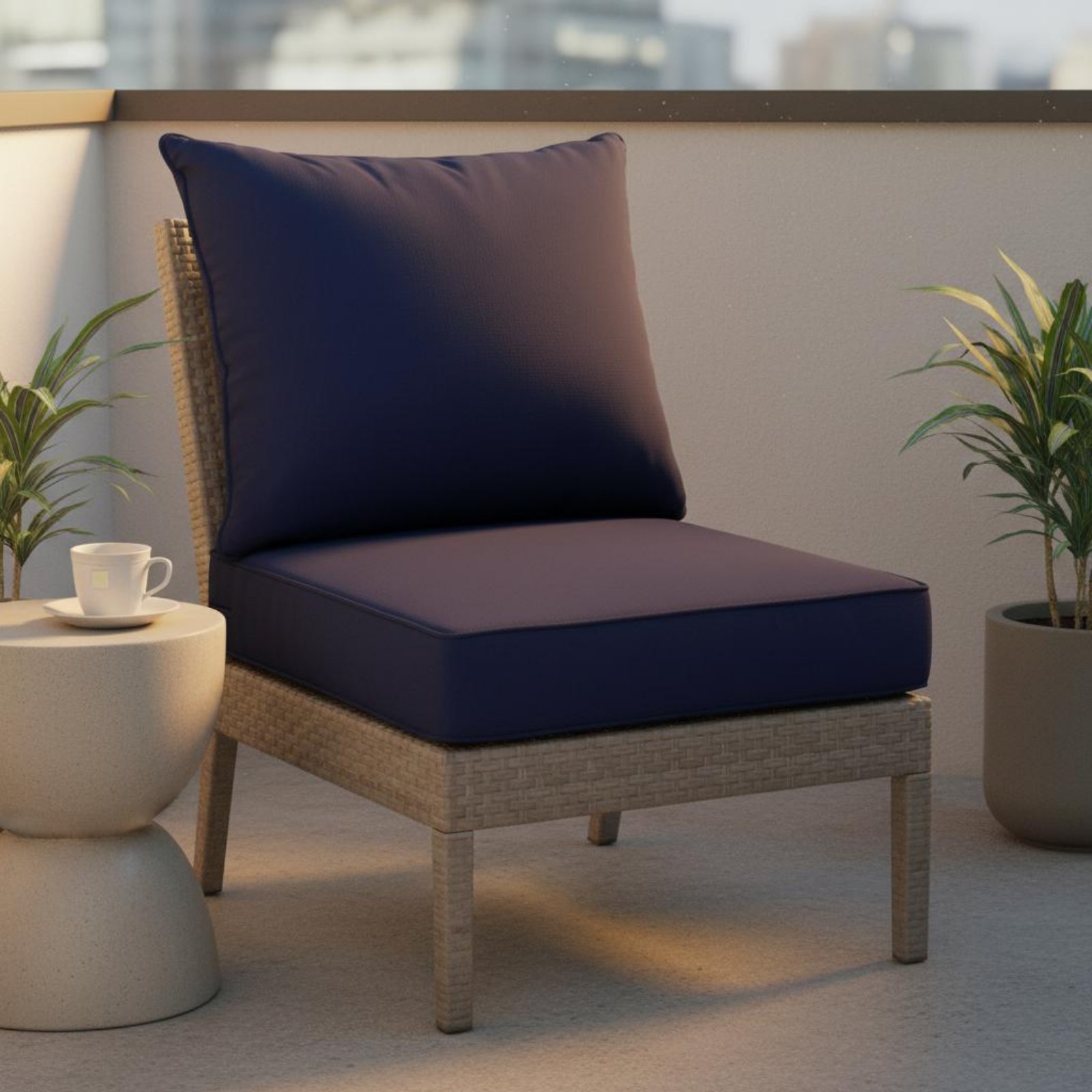 Patio Chair Pad Hidden Closure - Outdoor Furniture Cushion avis et prix