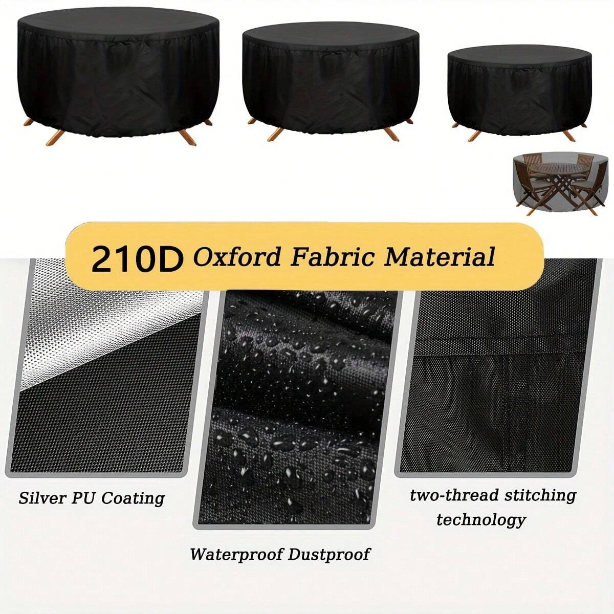 Waterproof Round Patio Furnitu - Outdoor Furniture Protector avis et prix